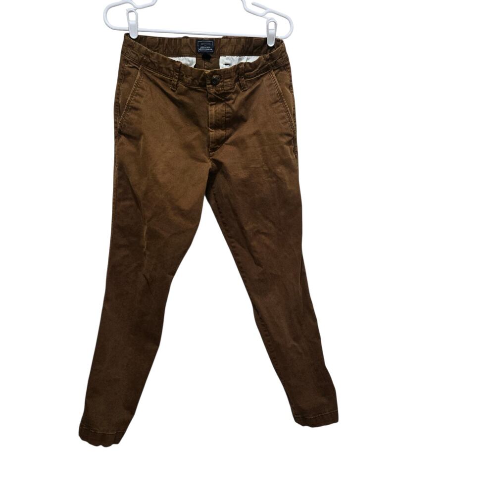 Gap Khakis Lived In Slim Stretch Chino Pants Brown 32x30